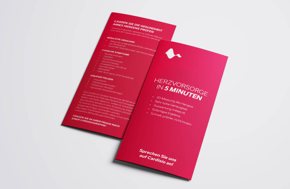 Flyer „Herzvorsorge in 5 Minuten“ (100 Stück)
