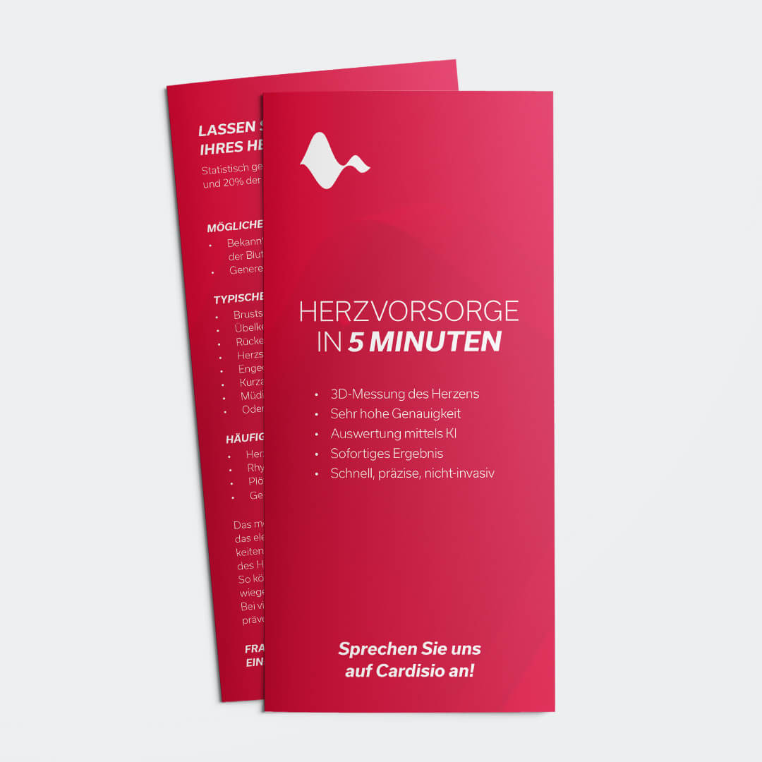 Flyer „Herzvorsorge in 5 Minuten“ (100 Stück)