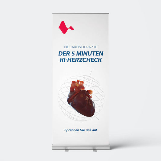 Roll-up Display, Motiv: 3D Herz